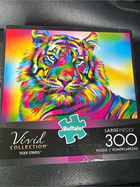 Buffalo David Bitton Vivid Tiger Puzzle - Multicolor Rainbow
